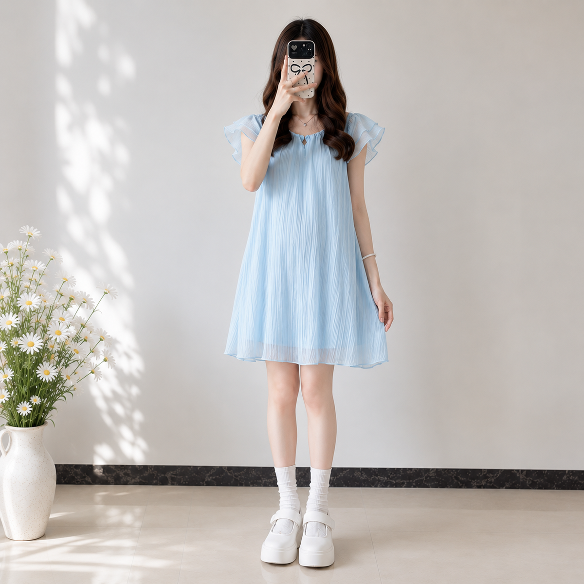 Breezy Flutter Sleeve Maternity Dress – Short & Maxi